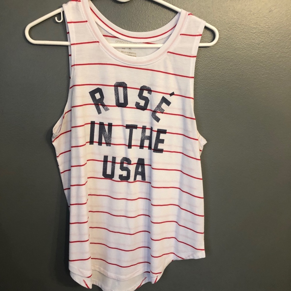 Rose in the USA tank top